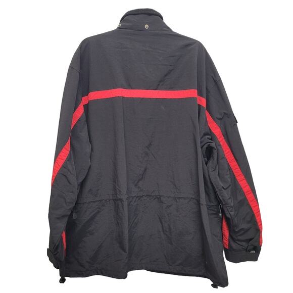 Mens XXL Long Sleeve Full Zip & Button Multi Pocket Drawstring Waist Lined Coat - Picture 3 of 4